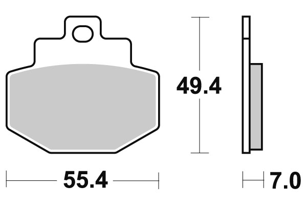 Sbs Jarrupalat Ceramic (772HF) - Mopon ja skootterin jarrupalat - D74831 - 1