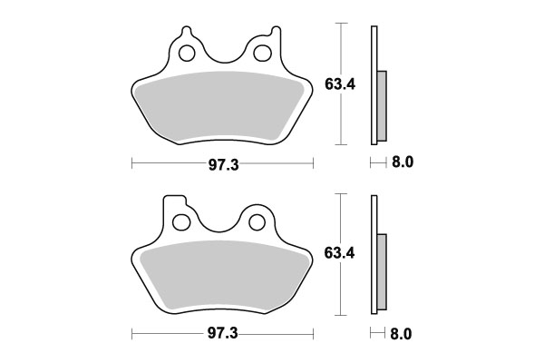 Sbs Jarrupalat Ceramic - Moottoripyörän jarrupalat - D220981 - 1