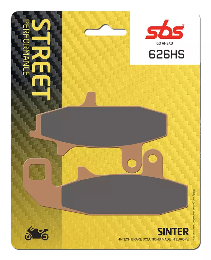 Sbs Jarrupalat Sintered - Moottoripyörän jarrupalat - D2631 - 1