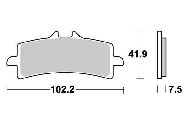 Sbs Jarrupalat Sintered - Moottoripyörän jarrupalat - D70081 - 1