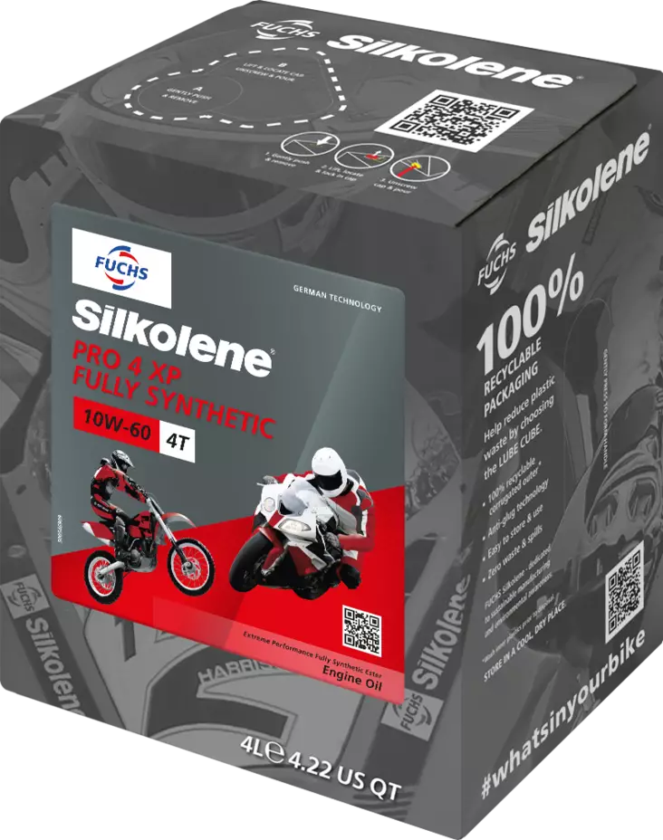 Silkolene Pro 4 10W-60 XP 4L CUBE (4) - Moottoriöljyt - D409841 - 1