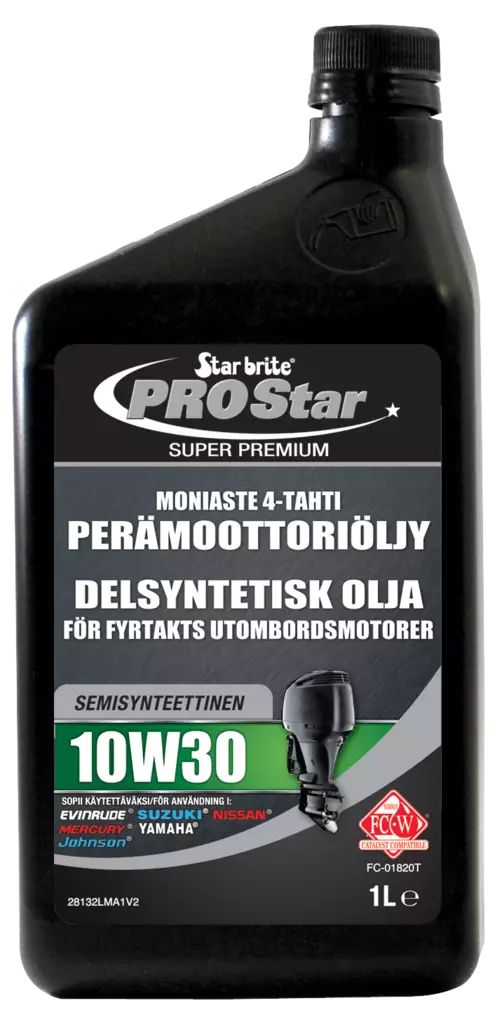 Star brite Moniaste 4-tahti 10W30 Perämoot.öljy synt. 1L - Marine öljyt - D259441 - 1