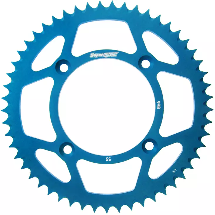 Supersprox Alu Takaratas SU/YA RM80/85/YZ80/85 Sininen 52 - Moottoripyörän takarattaat - D210231 - 1