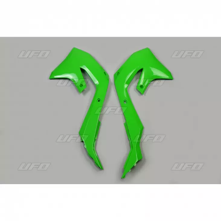 UFO Radiator covers KX250F 21-24 KX450F 19-23 Green 026 - Moottoripyörän jäähdyttimen suojat - D275731 - 1