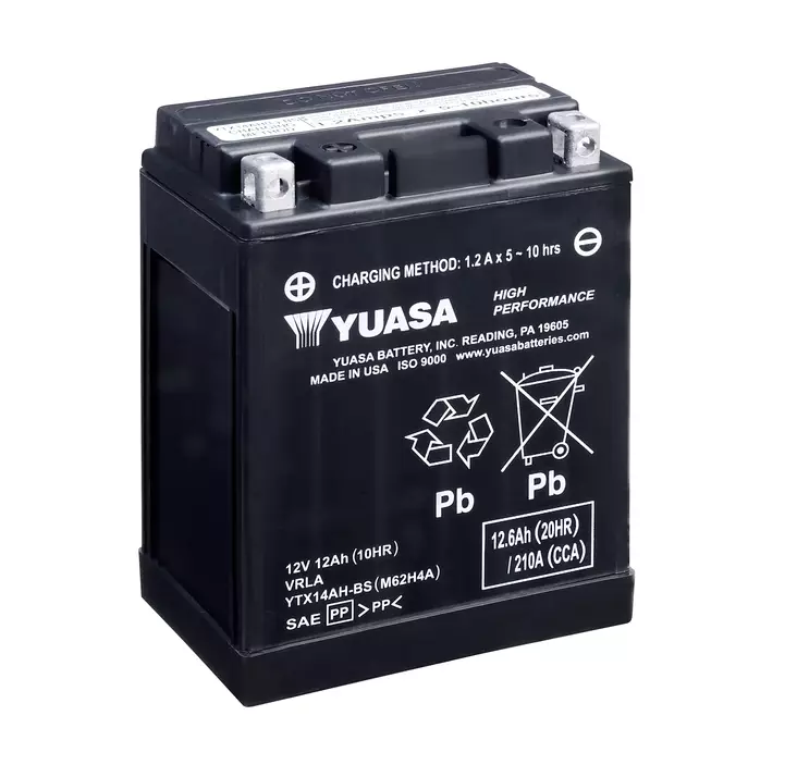 Yuasa akku, YTX14AH-BS (wc) factory activated - Akut - D523671 - 1