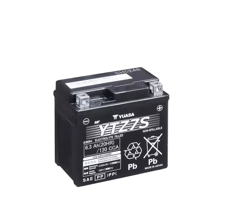 Yuasa akku, YTZ7S (wc) factory activated (10) - Akut - D30011 - 1