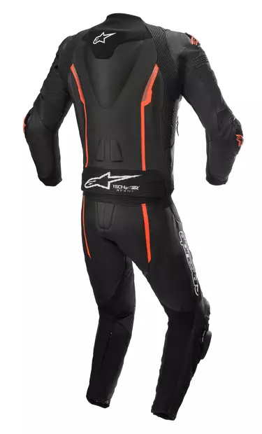 Alpinestars Nahkapuku 2-pcs Missile v2 Musta/Punainen fluo - Moottoripyörä nahkapuvut - D397362 - 2