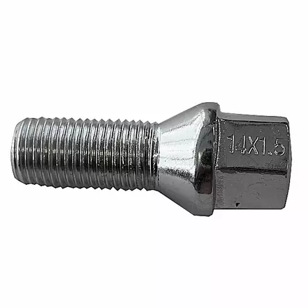 Aluvannepultti 1,5mm nousu, 12mm, pituus 28mm, 20 kpl - Pyöränpultit ja mutterit 12x1.50mm - 499-41552 - 1