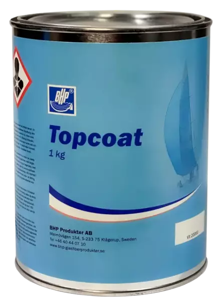 BHP Topcoat 1kg 50008 harmaa - Lasikuitutarvikkeet - D138522 - 1
