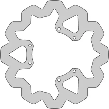 Delta-Braking Jarrulevy, Etu, Ulko Ø 260mm, Aprilia / Derbi / Gilera / Rieju - Mopon ja skootterin jarrulevyt - D479852 - 1