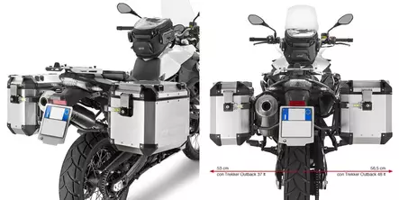 Givi putkisivutelineet Trekker Outback BMW F650GS/F700GS/F800GS (08-13) - Kiinnityssarjat ja tavaratelineet - D148642 - 1