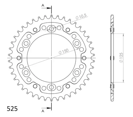 Supersprox Stealth Takaratas Kulta - Moottoripyörän takarattaat - D295192 - 2