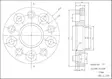 Adapteri (levikepala) 25mm 5x108/5x108 - SteyrTek Adapterit (akselikeskitteiset - 499-48682 - 4