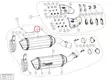 Akrapovic Äänenvaimennin Vasen CA Z1000 2014-2020 - Moottoripyörän pakoputken osat - D374192 - 1