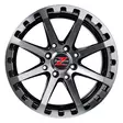Barzetta ATV Black Polished mönkijän vanne 7x14 - Mönkijän alumiini vanteet - 499-178612 - 2