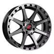 Barzetta ATV Black Polished mönkijän vanne 7x14 - Mönkijän alumiini vanteet - 499-178612 - 1
