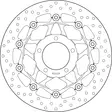 Brembo Serie Oro jarrulevy kelluva - Moottoripyörän jarrulevyt - D190942 - 1