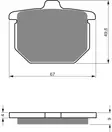 GOLDFREN Jarrupalat 078 Ceramic carbon AD - Moottoripyörän jarrupalat - D227922 - 1