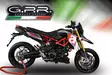GPR Aprilia Dorsoduro 750 2008/16 Pair Racing slip-on exhaust Furore Nero - Moottoripyörän äänenvaimentimet - D422422 - 8