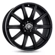 Keskin-Tuning KT16 Matt Black Lip Polish alumiinivanne 8.5x19 - 19-tuumaiset alumiinivanteet - 499-56132 - 1