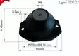 Moottorin kumityyny, M6, Etu, Ligier JS RC / Microcar FC8, M8, MGO1-2 (1009327) - Mopoauton moottorin osat - D484622 - 1