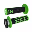 ODI EMIG 2.0 - V2 LOCK-ON Grip BLACK/Green - Moottoripyörän kahvakumit - D509872 - 1