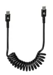 Optiline Usb-C to Usb-C 1M Recoile Cable 38707 - Matkapuhelinpidikkeet ja tarvikkeet - D449312 - 1