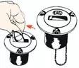 Osculati kansiruuvike messinki DIESEL 50mm - Kansiruuvike polttoaine - D124362 - 1