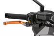 Puig Foldable Brake Lever 4.0. C/Orange Selector C/Or - Moottoripyörän vivut ja vivunrungot - D529572 - 1