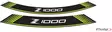 Puig Kit 8 Rim Strips Z1000 C/Green - Moottoripyörän vanneteipit - D300942 - 1