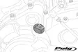 Puig Plug Oil Carter Honda C/Blue - Moottorin pultit ja korkit - D443052 - 1