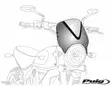 Puig Windshield Screen Vision C/Smoke - Moottoripyörän katteet ja tuulenohjaimet - D296862 - 1