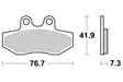 Sbs Jarrupalat Ceramic (817HF) - Mopon ja skootterin jarrupalat - D87082 - 2