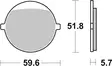 Sbs Jarrupalat Ceramic - Moottoripyörän jarrupalat - D163792 - 2