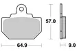 Sbs Jarrupalat Ceramic Taakse - Moottoripyörän jarrupalat - D2602 - 1