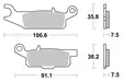 Sbs Jarrupalat Racing Sintered - Moottoripyörän jarrupalat - D221002 - 1