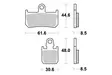 Sbs Jarrupalat Racing Sintered - Moottoripyörän jarrupalat - D65372 - 1