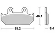Sbs Jarrupalat Sintered - Moottoripyörän jarrupalat - D2592 - 1