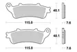 Sbs Jarrupalat Sintered - Moottoripyörän jarrupalat - D2752 - 2