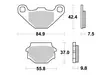 Sbs Jarrupalat Sintered Offroad - Moottoripyörän jarrupalat - D2512 - 1