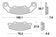 Sbs Jarrupalat Sintered Taakse - Moottoripyörän jarrupalat - D2612 - 1