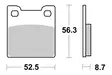 Sbs Jarrupalat Sintered Taakse - Moottoripyörän jarrupalat - D2732 - 2