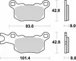 Sbs Jarrupalat Sinter UTV & SSV - Moottoripyörän jarrupalat - D512172 - 2
