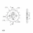 Supersprox Eturatas 1425.14 - Moottoripyörän eturattaat - D387632 - 1