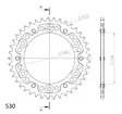 Supersprox Stealth Takaratas Musta - Moottoripyörän takarattaat - D292712 - 1