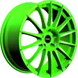TEC Speedwheels AS2 Race light green CB: 72.6 alumiinivanne 8.5x19 - 19-tuumaiset alumiinivanteet - 499-50042 - 1