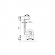 Tukirengas ø 60 mm, pystykuorma 250 kg, metallivanne - Tarvikevaraosat - 016013002 - 2