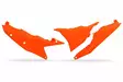 UFO Sivunumerokilvet SX/SX-F 125-450 23-.. EXC/F 24-.. Flou Oranssi FFLU - Offroad sivupaneelit - D457232 - 1