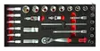 Va-työkalusarja 3/8" 28-os. foam - Työkalut työkaluvaunuihin - LX5422 - 1