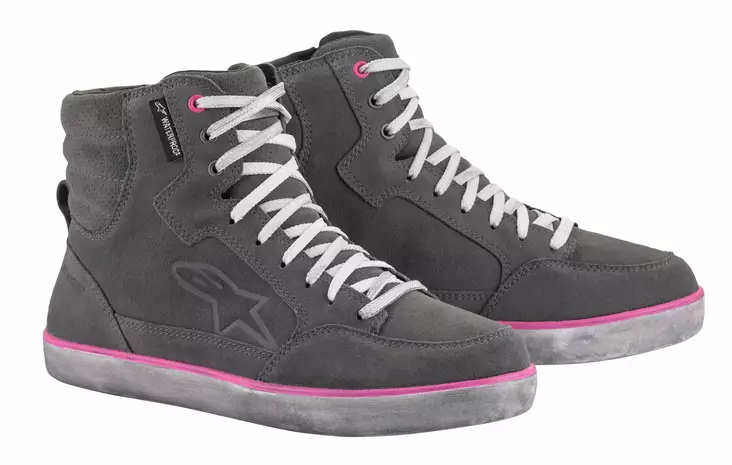 Alpinestars Ajokenkä Lady J-6 vedenpitävä harmaa/violetti - Moottoripyörä ajokengät - D323442 - 1
